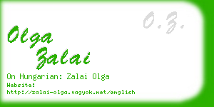 olga zalai business card